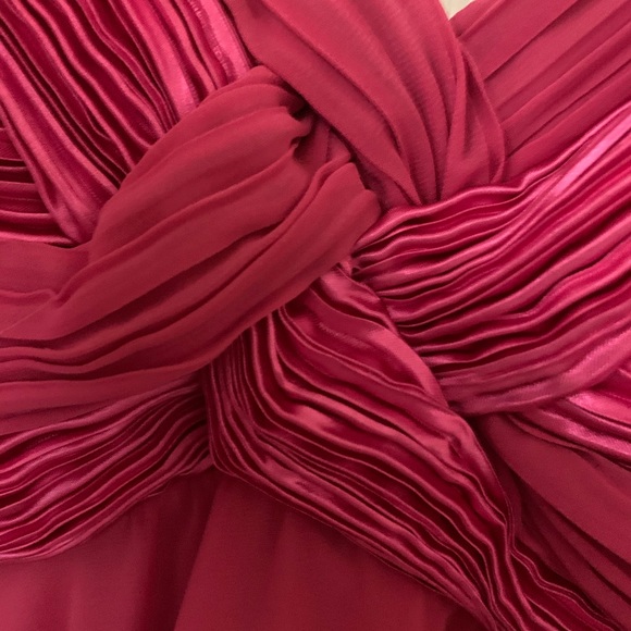 Sally ‘s pink chiffon dress. Size Large - Picture 7 of 10